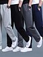 abordables Joggings-Homme Joggings Pantalons décontractés Cordon Taille elastique Jambe droite Plein Extérieur Sortie Mode Vêtement de rue Noir Bleu Roi Micro-élastique