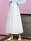 cheap Maxi Skirts-Women&#039;s Tutu Long Skirt Maxi Organza Black White Purple Brown Skirts Pleated Elegant Casual Daily One-Size