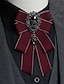 cheap Men&#039;s Accessories-Men&#039;s Basic Bow Tie Color Block Black Pink Red 2024