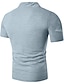 voordelige Casual T-shirts voor heren-Voor heren T-shirt Overhemd Grafisch Effen Opstaand Sport Uitgaan Korte mouw Afdrukken Kleding Katoen Boho
