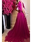 cheap Prom Dresses-A-Line Prom Dresses Sexy Dress Wedding Party Birthday Court Train Sleeveless One Shoulder Tulle with Bow(s) Slit 2024