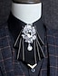 Недорогие Мужские аксессуары-мужской базовый галстук-бабочка однотонный черный цвет шампанского розовый 2024