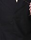 abordables chemises décontractées pour hommes-Homme Chemise Lin Plein Col V Noir Blanche bleu marine Gris Extérieur Intérieur manche longue Vêtement Tenue Lin Rétro Vintage Casual Confortable