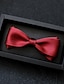 זול אביזרים לגברים-עניבת פרפר בסיסית לגברים בצבע בלוק כסף שחור אדום 2024