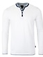 abordables T-shirts décontractés pour hommes-Homme Chemise Henley Shirt Tee Plein Henley Extérieur sport manche longue Bouton Vêtement Tenue Mode Vêtement de rue Casual Quotidien
