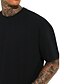 abordables T-shirts décontractés pour hommes-Homme Chemise surdimensionnée Plein Ras du cou Extérieur sport Manches courtes Vêtement Tenue Mode Vêtement de rue Frais Casual Quotidien