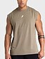cheap Gym Tank Tops-Men&#039;s Tank Top Vest Top Wifebeater Shirt Graphic Prints Crewneck Sports &amp; Outdoor Athleisure Sleeveless Print Clothing Apparel Fashion Streetwear Workout