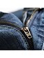 abordables pantalons décontractés-Homme Pantalon Jeans Poche Déchiré Plein Vestimentaire Extérieur du quotidien Vacances Mélange de Coton basique Mode Bleu de minuit Micro-élastique