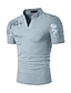 cheap Men&#039;s Casual T-shirts-Men&#039;s T shirt Tee Shirt Graphic Plain Stand Collar Sports Going out Short Sleeve Print Clothing Apparel Cotton Boho