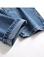 abordables pantalons décontractés-Homme Pantalon Jeans Poche Déchiré Plein Vestimentaire Extérieur du quotidien Vacances Mélange de Coton basique Mode Bleu Micro-élastique