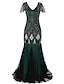 Χαμηλού Κόστους Πάρτι Φορέματα-γυναικείο φόρεμα με χρυσή παγιέτα φόρεμα χορού φόρεμα πάρτι αστραφτερό φόρεμα φόρεμα δαντέλα vintage φόρεμα μαύρο φόρεμα μακρύ φόρεμα μάξι φόρεμα μπορντώ σκούρο πράσινο αμάνικο μονόχρωμο άνοιξη