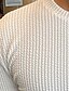 abordables T-shirts décontractés pour hommes-Homme T shirt Tee Tee Plein Ras du cou Extérieur Usage quotidien manche longue Tricoté Vêtement Tenue Casual Confort