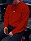 abordables Modèles à Lacets Sweat-Shirts à Capuche-Homme Sweat shirt Sweat manche longue Top Athlétique Athleisure Hiver Coton Chaud Respirable Doux Fonctionnement Le jogging Entraînement Tenue de sport Tenues de Sport Couleur Pleine Noir Orange Rouge