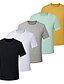 abordables T-shirts décontractés pour hommes-Real Essentials Lot de 5 t-shirts à manches courtes pour homme avec col en V et évacuation de l&#039;humidité