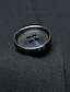 baratos Fatos-Ternos de casamento masculinos pretos, cor sólida, 2 peças, ajuste padrão, peito único, dois botões, 2023