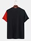 cheap Men&#039;s 3D T-shirts-Men&#039;s T shirt Tee Tee Graphic Color Block Crew Neck Clothing Apparel 3D Print Outdoor Casual Short Sleeve Print Vintage Fashion Designer