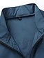 cheap Men&#039;s Jackets &amp; Coats-Men&#039;s Lightweight Jacket Summer Jacket Outdoor Jacket Daily Wear Vacation Windbreaker Durable Pocket Summer Letter Comfort Leisure Turndown Regular White Blue Gray Jacket