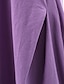 abordables concevoir des robes en coton et lin-Robe casual Robe d&#039;été en coton Femme Robe Maxi Mélange de Coton Lin basique Décontractées Extérieur du quotidien Vacances Bateau Poche Sans Manches Eté Printemps 2023 Ample Violet Marron Bleu de