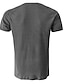 preiswerte Lässige T-Shirts für Herren-Herren Waffel-Henley-Hemd Henley Shirt Tee Glatt Henley Outdoor Sport Kurze Ärmel Taste Bekleidung Modisch Strassenmode