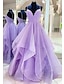 お買い得  プロムドレス-夜会服のAラインウエディングドレスが輝きます&amp;amp; シャインドレス フォーマルウェディングパーティードレス フロアレングス ノースリーブ 恋人チュール バックレス プリーツフリル 2024