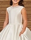 cheap Flower Girl Dresses-Princess Floor Length Flower Girl Dress First Communion Girls Cute Prom Dress Satin with Solid Color Elegant Fit 3-16 Years