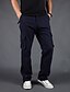 cheap Cargo Pants-Men&#039;s Cargo Pants Trousers Multi Pocket Straight Leg Plain Comfort Wearable Casual Daily Going out 100% Cotton Sports Stylish Gray Green Grass Green