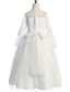 cheap Flower Girl Dresses-Princess Ankle Length Flower Girl Dress First Communion Girls Cute Prom Dress Satin with Bow(s) Elegant Fit 3-16 Years