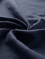 preiswerte Baumwoll-Leinenhemd-Herren leinenhemd Lässiges Hemd Sommerhemd Strandhemd Schwarz Weiß Marineblau Langarm Glatt Ständer Sommer Frühling Casual Täglich Bekleidung Button-Down