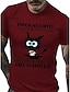 cheap Men&#039;s Graphic T Shirt-Touch My Coffee I Will Slap You So Hard Even Google Won &#039;T Be Able Find Cartoon Mens 3D Shirt | Yellow Summer Cotton | Letter Character Wine Navy Blue Tee Graphic Men&#039;S Blend Streetwear Casual Daily