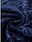 abordables robe soirée-Femme Dentelle Ruché Robe vintage Mini robe Elégant Plein Col V Manche Courte Soirée Anniversaire Eté Printemps Noir Amande