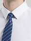 preiswerte Formelle Hemden-Herren Oberhemd Bügelfreies Hemd Weiß Leicht Blau Langarm Glatt Quadratischer Ausschnitt Frühling &amp; Herbst Hochzeit Outdoor Bekleidung Button-Down