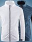 cheap Men&#039;s Jackets &amp; Coats-Men&#039;s Lightweight Jacket Summer Jacket Outdoor Jacket Daily Wear Vacation Windbreaker Durable Pocket Summer Letter Comfort Leisure Turndown Regular White Blue Gray Jacket