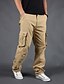 cheap Cargo Pants-Men&#039;s Cargo Pants Trousers Multi Pocket Straight Leg Plain Comfort Wearable Casual Daily Going out 100% Cotton Sports Stylish Gray Green Grass Green
