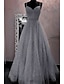 お買い得  プロムドレス-Aラインのウエディングドレスが輝きます&amp;amp; シャインドレス パーティードレス 誕生日 フロアレングス ノースリーブ スパゲッティストラップ チュール グリッタークリスタル付き 2024