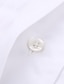 billiga Skjortor-herrfest alla hjärtans skjorta normal passform långärmad fyrkantig hals enfärgad bomullsblandning svart vit röd 2024