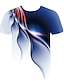 זול הַנדָסִי-חולצת טי לגברים אבסטרקטית צווארון עגול שרוול קצר ירוק מעצב לבן כחול סגול חולצות הדפס יומי קז&#039;ואל בייסיק בגדי רחוב מוגזמים טי גרפי קיץ