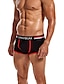 cheap Men&#039;s Boxers Underwear-Men&#039;s 2 Packs Briefs Polyester Breathable Soft Color Block Mid Waist Black White
