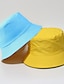 cheap Men&#039;s Hats-Men&#039;s Bucket Hat Sun Hat Fishing Hat Boonie hat Hiking Hat Orange / Blue Yellow / Blue Cotton Streetwear Stylish Casual Outdoor Daily Going out Plain UV Sun Protection Sunscreen Lightweight Quick Dry