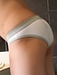cheap Men&#039;s Exotic Underwear-Men&#039;s 1 PC Sexy Panties Briefs Knitting Chinlon Spandex Solid / Plain Color Low Rise Normal White Green
