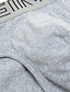 abordables Ropa interior y calcetines de hombre-Hombre 2 paquetes Slip 95% algodón Lavable Cómodo Letra Tiro Bajo Negro Blanco