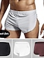 cheap Men&#039;s Boxers Underwear-Men&#039;s 2 Packs Boxers Underwear Polyester Breathable Soft Plain Mid Waist Black White