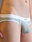 cheap Men&#039;s Briefs Underwear-Men&#039;s 2packs Briefs Brief Underwear Nylon Washable Comfortable Letter Low Rise Black White