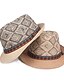 abordables Chapeaux Homme-Homme Chapeau de Paille Noir Bleu Réglisse Tressé Vêtement de rue mode Décontractées du quotidien Vêtements de Plein Air Vacances 钻石纹 Ecran Solaire Respirabilité