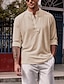 cheap Men&#039;s Casual Shirts-Men&#039;s Linen Shirt Collar Spring &amp; Summer Long Sleeve Black White Blue Plain Casual Daily Clothing Apparel