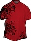 tanie Męskie koszule w dużych rozmiarach-Męskie Puszysta Koszula hawajska Duży i wysoki Wzory graficzne Wieczorne Nadruk Krótki rękaw Wiosna i lato Tropikalny Moda Hawajskie Na zewnątrz Ulica Najfatalniejszy