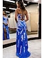 cheap Prom Dresses-Mermaid / Trumpet Prom Dresses Open Back Dress Formal Wedding Party Sweep / Brush Train Sleeveless V Neck Tulle Backless with Slit Appliques 2024