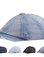 billiga Huvudbonader för herrar-Herr Basker Newsboy hatt Svart Blå Denim Streetwear Stylish Ledigt Utomhus Dagligen Utekväll Slät Solskyddskräm