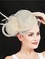 cheap Fascinators-Fascinators Sinamay Wedding Tea Party Kentucky Derby Horse Race Ladies Day Vintage Lady Retro With Feather Tulle Headpiece Headwear