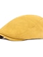 Χαμηλού Κόστους Ανδρικά καπέλα-Ανδρικά Επίπεδο καπέλο Μαύρο Κίτρινο Βαμβάκι Κομψό στυλ street Στυλάτο Μόδα της δεκαετίας του 1920 ΕΞΩΤΕΡΙΚΟΥ ΧΩΡΟΥ Καθημερινά Εξόδου Σκέτο Ζεστό