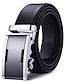 cheap Men&#039;s Belt-Men&#039;s Leather Belt Ratchet Belt Silver Gold Dermis Retro Traditional Plain Daily Wear Going out Weekend